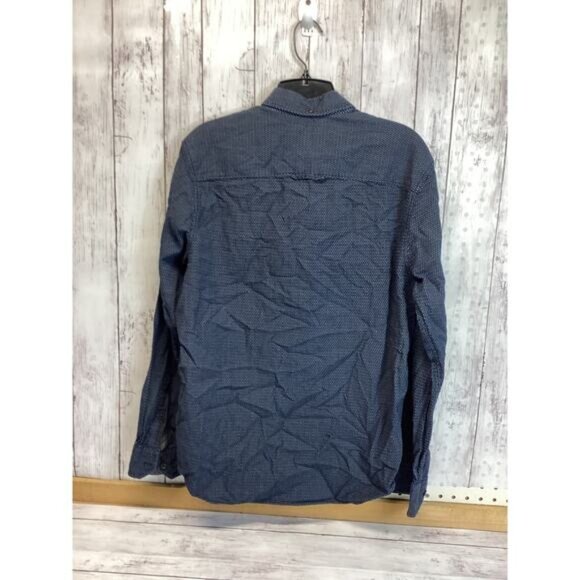 Preppy Streetwear Coquette Utility Thread And Cloth Men Shirt Medium Blue - Picture 2 of 4